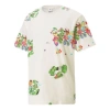 Puma X Ks Aop Tee Short Sleeve Creamy White In White