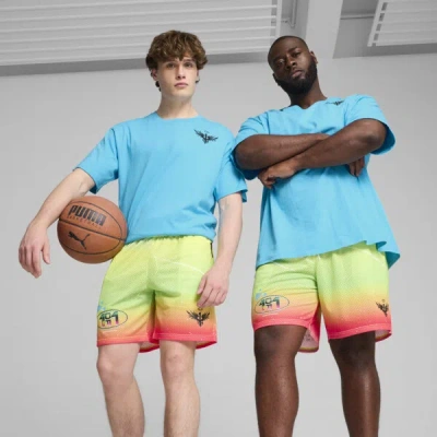 Puma X Lamelo Ball 1love Basketball Shorts Men In Yellow Alert