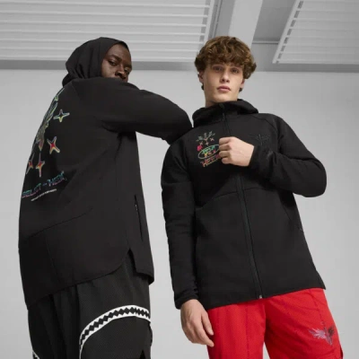 Puma X Lamelo Ball 1love Dime Men's Basketball Jacket In Black