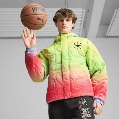 Puma X Lamelo Ball 1love Men's Basketball Jacket In Yellow Alert