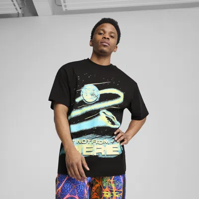 Puma X Lamelo Ball Alien Skin Men's Basketball T-shirt In Black
