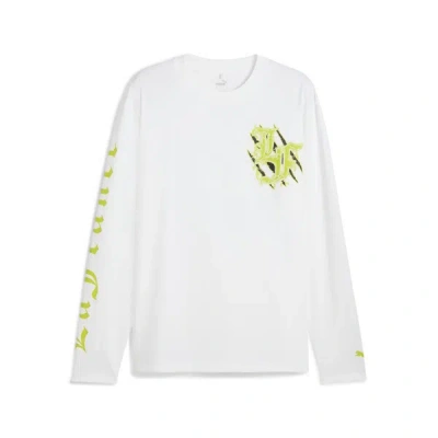 Puma X Lamelo Ball Lafrancé Assist Men's Long Sleeve T-shirt In White