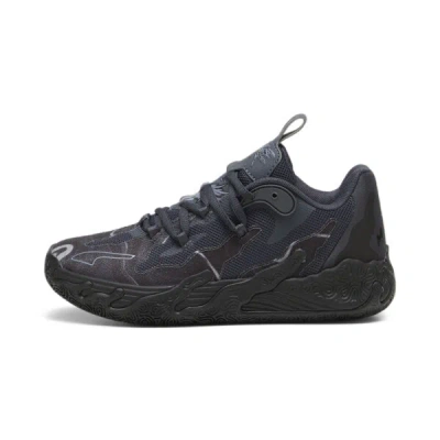 Puma X Lamelo Ball Mb.03 Lo Team Big Kids' Basketball Shoes In Black-strong Gray