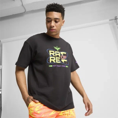 Puma X Lamelo Ball Spark Men's Basketball T-shirt In Black