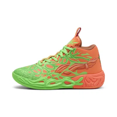 Puma X Lamelo Ball X Tmnt Mb.04 Leonardo & Michelangelo Big Kids' Basketball Shoes In Green
