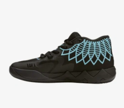 Pre-owned Puma X Lamelo Mb.01 Buzz City 376443-13 Black/teal Mens Basketball Shoes 9.5-13 In Blue