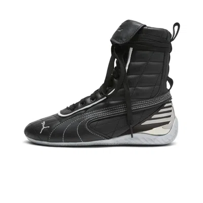 Puma X Laquan Smith Speedcat Leather Women's Mid Sneakers In Black