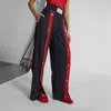 Puma X Laquan Smith Tear-awak Track Pant In New Navy, Women's At Urban Outfitters In Blue