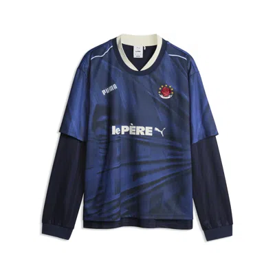 Puma X Le Père Men's Double Layer Relaxed Jersey In Blue
