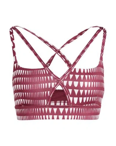 Puma X Lemlem Lemlem Low Impact Bra Woman Top Garnet Size L Polyester, Elastane In Red