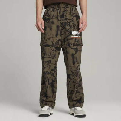 Puma X Lmc All-over Print Pants Men In Green