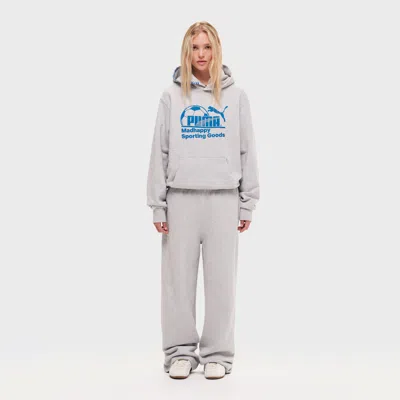 Puma X Madhappy Fleece Hoodie In Gray