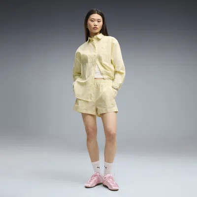 Puma X Madhappy Women's Lounge Shorts In Yellow