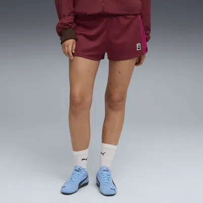 Puma X Madhappy Women's Track Shorts In Red