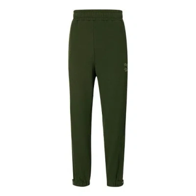 Puma X Maison Kitsune Sweatpants 'green' In Black
