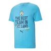 Puma X Manchester City Ucl 22/23 Winners T-shirt 'blue'