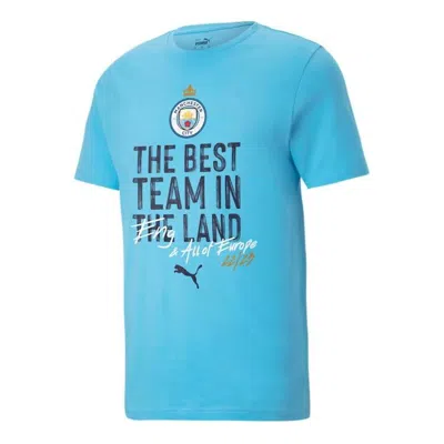 Puma X Manchester City Ucl 22/23 Winners T-shirt 'blue'