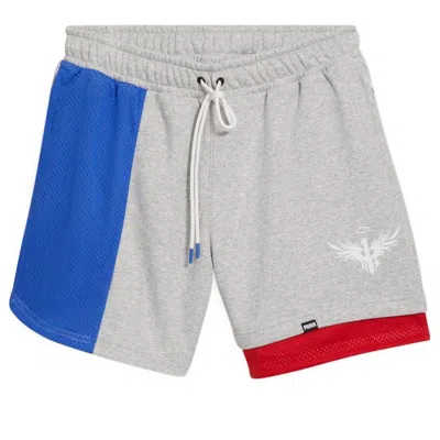Puma X Melo Ralph Shorts 'grey Blue Red' In Gray
