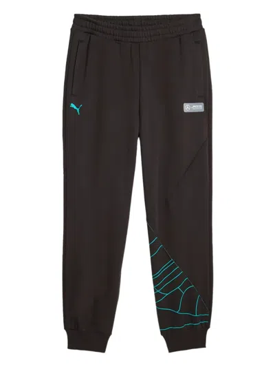 Puma X Mercedes Amg Logo-print Track Pants In Black