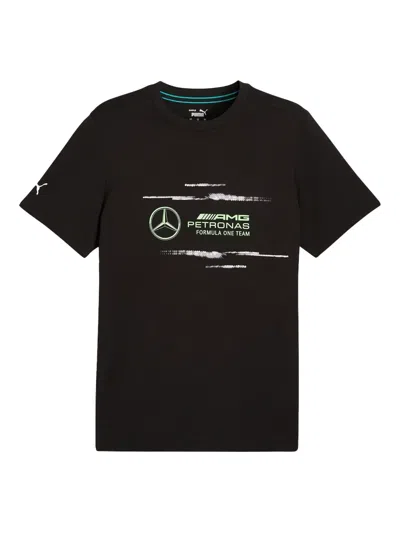 Puma X Mercedes Amg Petronas F1 Team Logo-print T-shirt In Black
