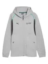 Puma X Mercedes Amg Petronas F1 Team Zip-up Track Jacket In Gray