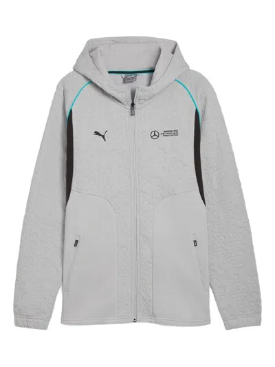 Puma X Mercedes Amg Petronas F1 Team Zip-up Track Jacket In Gray