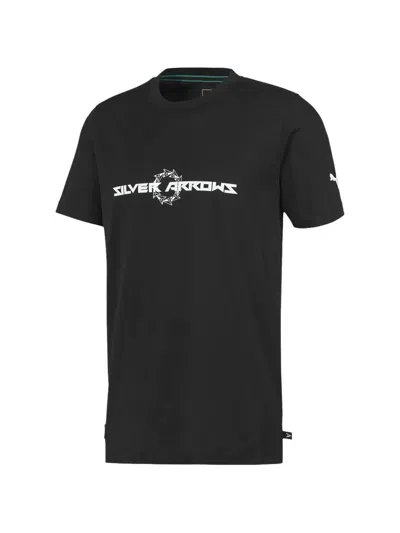 Puma X Mercedes-amg Petronas Printed T-shirt In Black