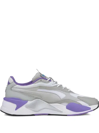 Puma X Mercedes-amg Rs-x3 Silver Sneakers In Animal Print