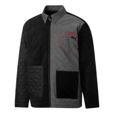 Puma X Michael Lau Crossover Cardigan Casual Sports Reversible Jacket Black