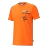Puma X Mr Doodle Relaxed Tee Printing Short Sleeve Flame Orange In Orange