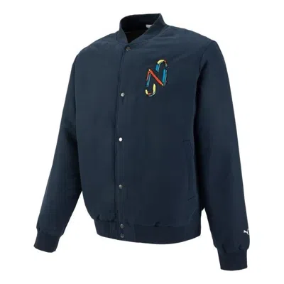 Puma X Neymar Jr Bomber Jacket 'navy' In Blue