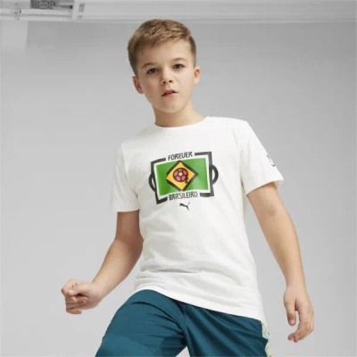 Puma X Neymar Jr X Copa América Big Kids' Soccer T-shirt In White