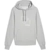 Puma X Noah Logo Graphic Hoodie In Light Gray Heather