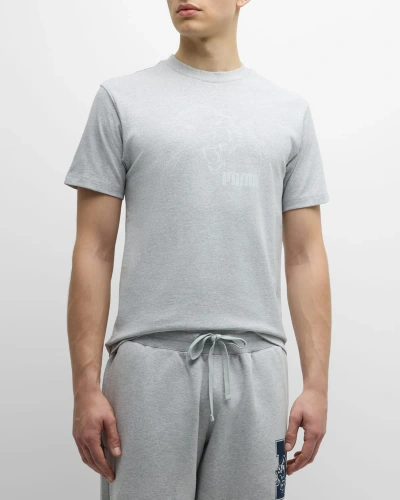 Puma X Noah Men's Short Graphic T-shirt In Grey