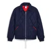 Puma X Noah Quilted Jacket 'navy' In Blue