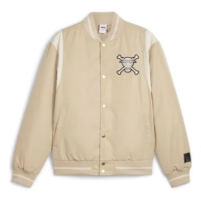 Puma X One Piece Baseball Jacket 'putty' In Neutral
