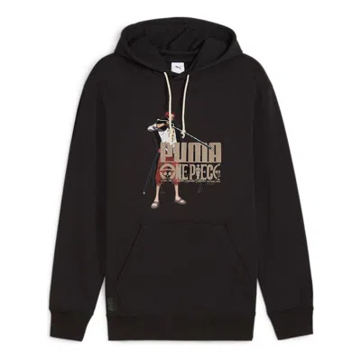 Puma X One Piece Graphic Hoodie 'black'