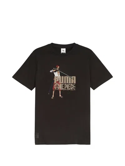 Puma X One Piece Graphic-print T-shirt In Black