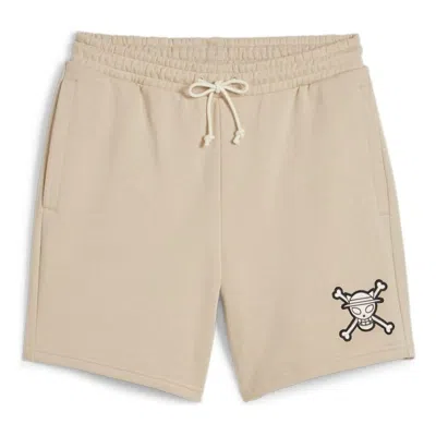 Puma X One Piece Graphic Shorts 'khaki' In Neutral