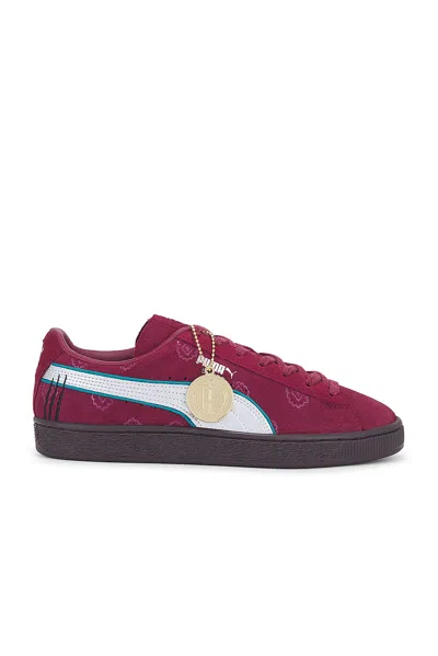 Puma X One Piece Suede In Red