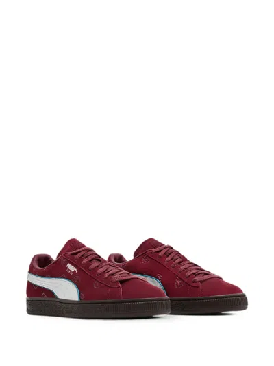 Puma Kids' X One Piece Suede Sneakers In Red