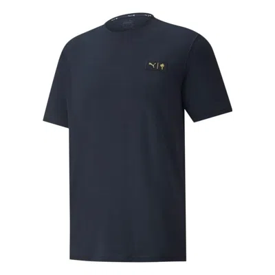 Puma X Palm Tree Crew Golf Tee 'navy' In Blue