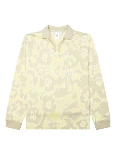 Puma X P.a.m. Graphic-print T-shirt In Yellow