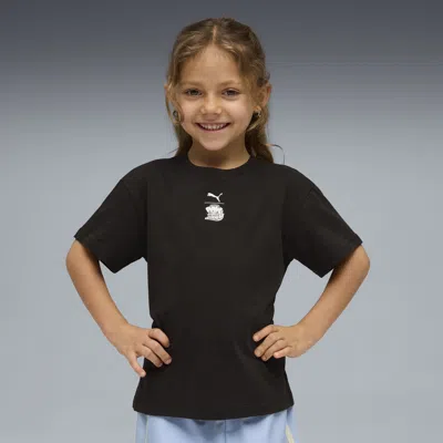 Puma X Paw Patrol Little Kids' Graphic T-shirt In Black