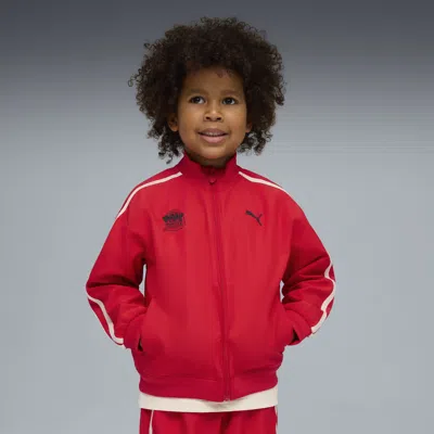Puma X Paw Patrol Little Kids' T7 Track Jacket In Red