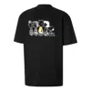 Puma X Peanuts Crossover Cartoon Pattern Printing Sports Short Sleeve Black In Black
