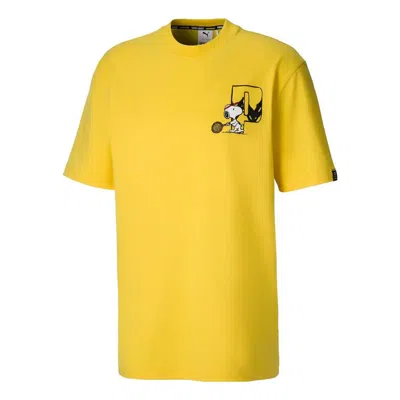 Puma X Peanuts T-shirt 'yellow Black'