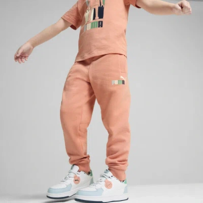 Puma X Playmobil® Little Kids' Sweatpants In Deeva Peach