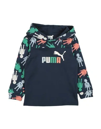 Puma Babies'  X Playmobil Toddler Boy Sweatshirt Navy Size 5 Cotton In Multi