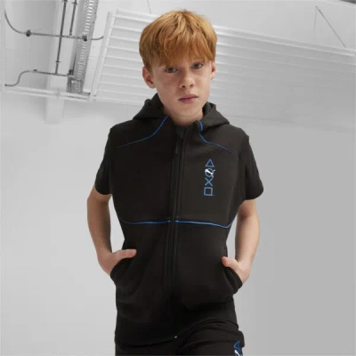 Puma X Playstation® Big Kids' Sleeveless Hoodie In Black